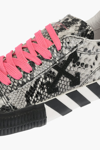 sneakers NEW ARROW LOW VULCANIZED in pelle stampa pitone