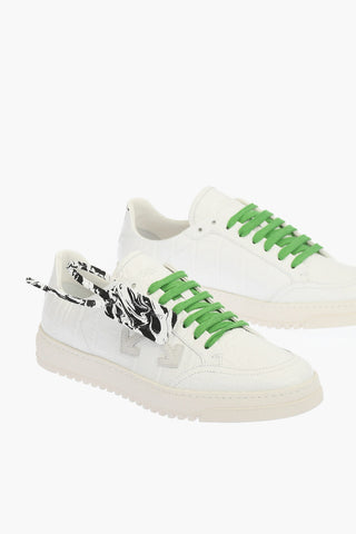 crocodile patterned leather sneakers