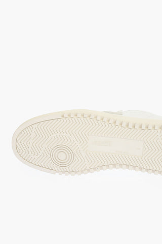 crocodile patterned leather sneakers