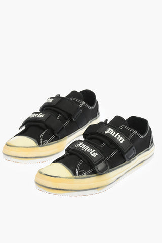sneakers basse VULCANIZED con logo a contrato e chiusura in velcro