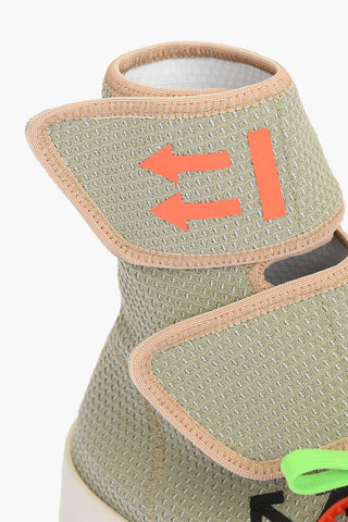 touch strap closure MOTO WRAP high top sneakers with contrasting details