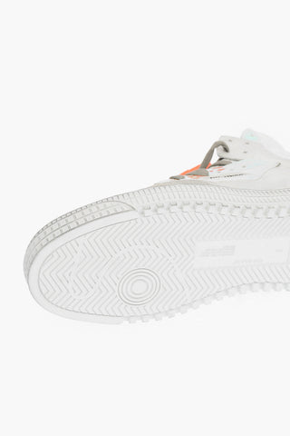 leather and fabric 3.0 OFF COURT high top sneakers with contrasting details