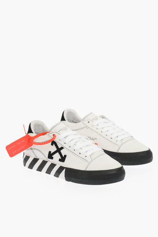 suede two-tone NEW ARROW LOW VULCANIZED sneakers with lettering details