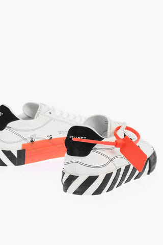 suede two-tone NEW ARROW LOW VULCANIZED sneakers with lettering details
