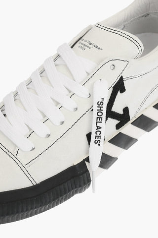 suede two-tone NEW ARROW LOW VULCANIZED sneakers with lettering details