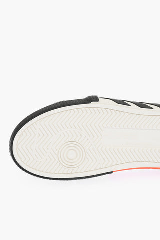 suede two-tone NEW ARROW LOW VULCANIZED sneakers with lettering details