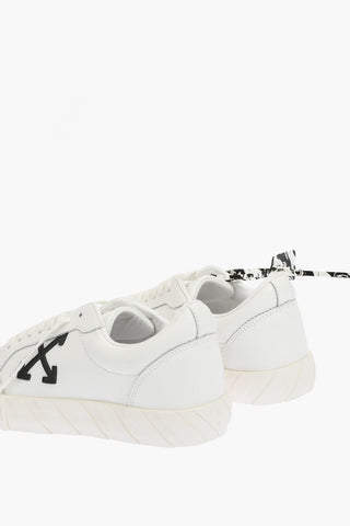 textured Leather LOW VULCANIZED low-top Sneakers with embossed details