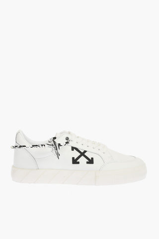 textured Leather LOW VULCANIZED low-top Sneakers with embossed details