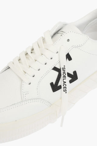 textured Leather LOW VULCANIZED low-top Sneakers with embossed details