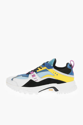 leather and mesh details CROSS RUNNER low-top sneakers