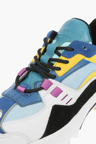 leather and mesh details CROSS RUNNER low-top sneakers