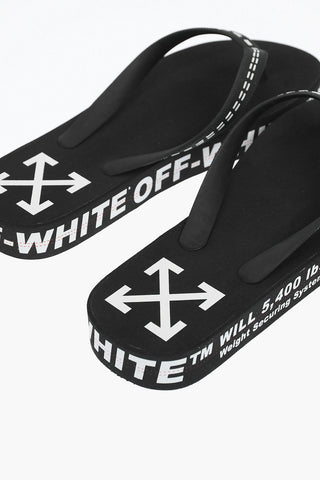 All over logo rubber flip flop