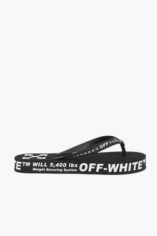 All over logo rubber flip flop