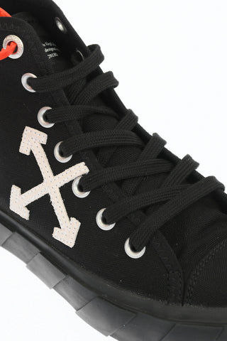canvas high top sneakers with contrasting details
