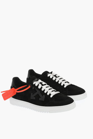 sneakers basse 2.0 a tinta unita in suede con lacci a contrasto