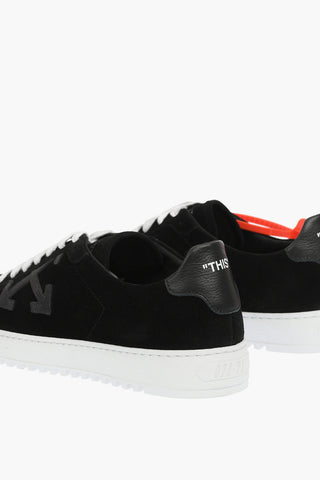 sneakers basse 2.0 a tinta unita in suede con lacci a contrasto