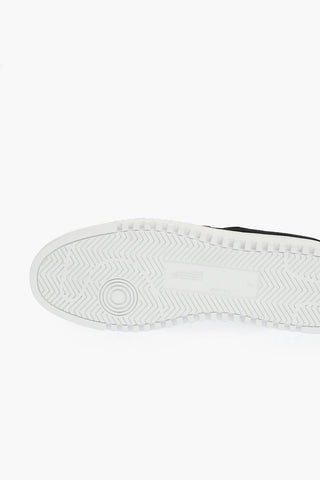 sneakers basse 2.0 a tinta unita in suede con lacci a contrasto