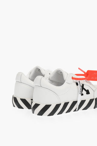 textured Leather LOW VULCANIZED low-top Sneakers with embossed details
