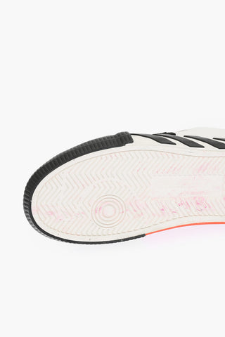 textured Leather LOW VULCANIZED low-top Sneakers with embossed details