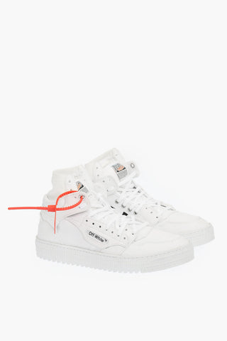 solid color canvas OFF COURT high-top sneakers