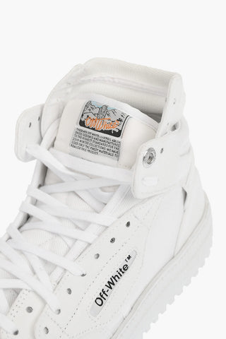 solid color canvas OFF COURT high-top sneakers