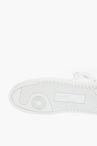 solid color canvas OFF COURT high-top sneakers