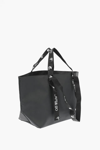 borsa Tote a tinta unita con stampa