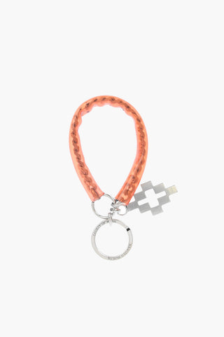 chain coated CROSS keyrings with pendant