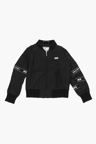 EST 1978 Bomber STATEMENT a 2 tasche con bande logate