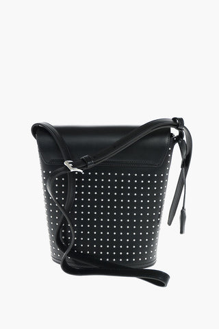 Studded Leather Bucket Bag