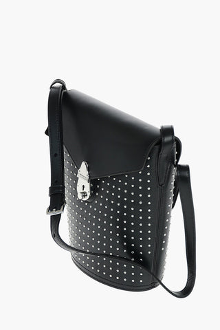 Studded Leather Bucket Bag