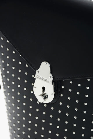 Studded Leather Bucket Bag