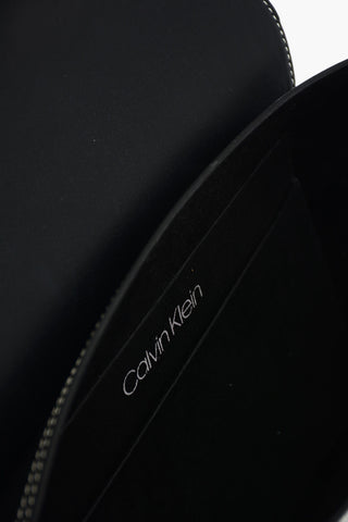 Visible Stitching LOCK Leather Bucket Bag