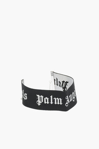 two-tone logoed fabric chocker