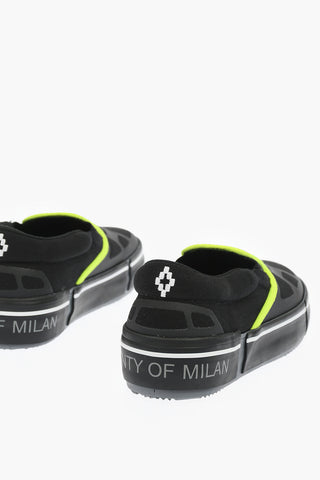 fluo details Canvas CROSS VULCANIZED Slip On Sneakers