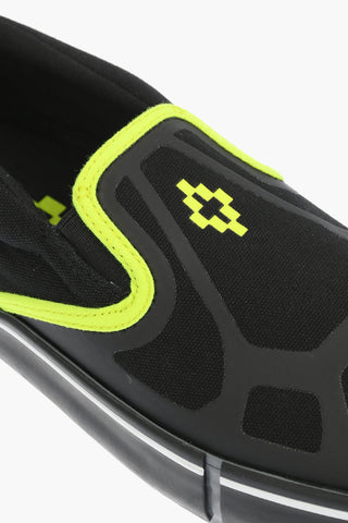 fluo details Canvas CROSS VULCANIZED Slip On Sneakers