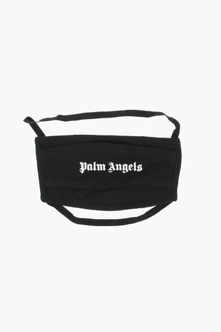 logo printed cotton face mask