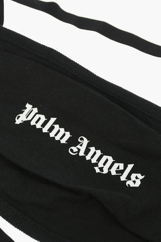 logo printed cotton face mask