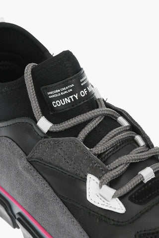 Sneakers COUNTY VULCANIZED in Pelle e Tessuto