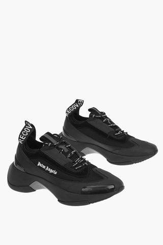 leather and fabric RECOVERY sneakers