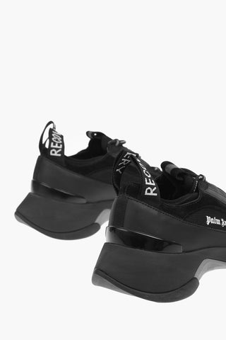 leather and fabric RECOVERY sneakers