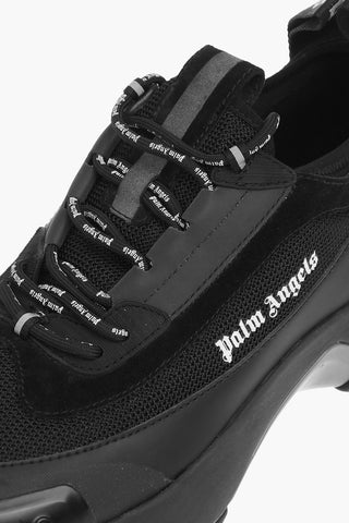 leather and fabric RECOVERY sneakers
