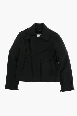 Leather AWAKE Biker with zip sleeve