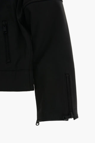 Leather AWAKE Biker with zip sleeve