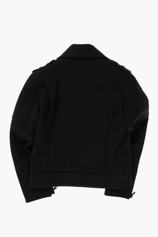 Leather AWAKE Biker with zip sleeve