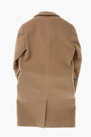 center vent 3 buttons GOTHIC coat with embossed logo