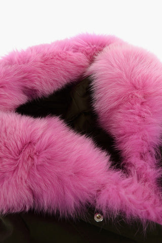 Parka with removable inner and real fur detail