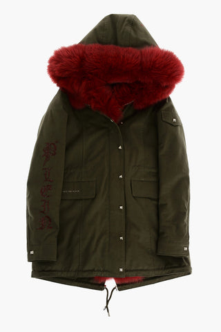 Parka LUXURY with removable inner and real fur detail