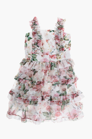 floral patterned flounced dress