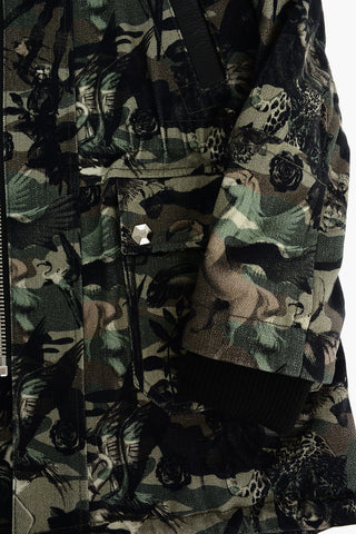 Parka JUNGLE in denim stretch a fantasia